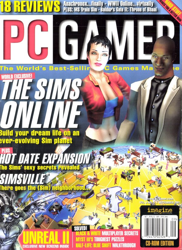 PC Gamer Issue 088 (September 2001) cover